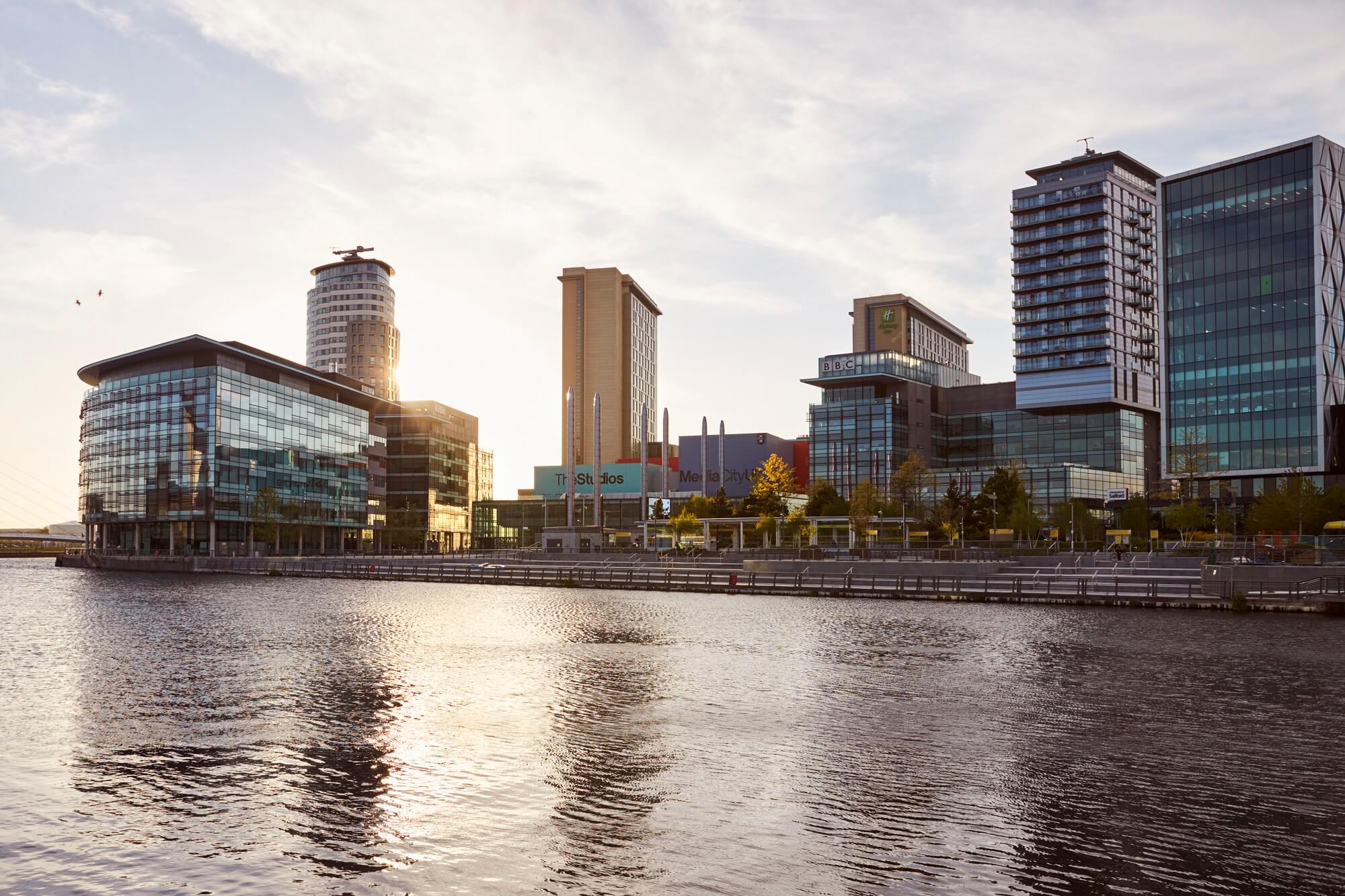 Media City Buildings In Manchester