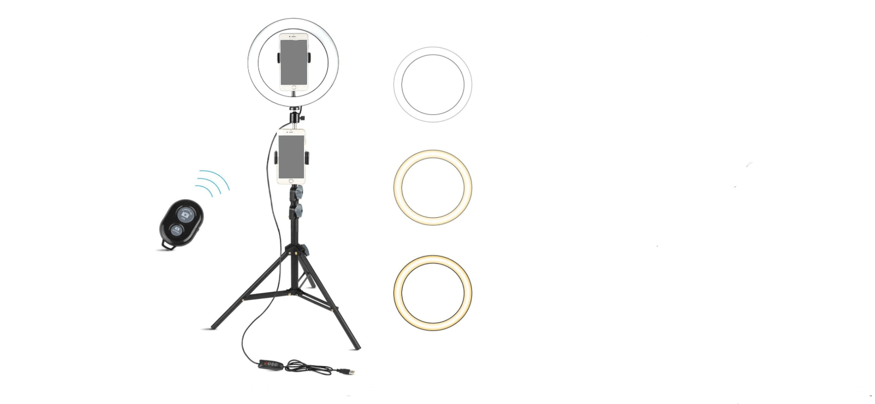 Arespark 10" Selfie Ring Light with Tripod Stand ring light