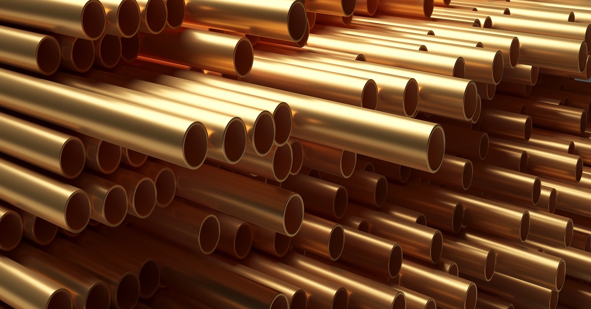 Copper pipes tubes 