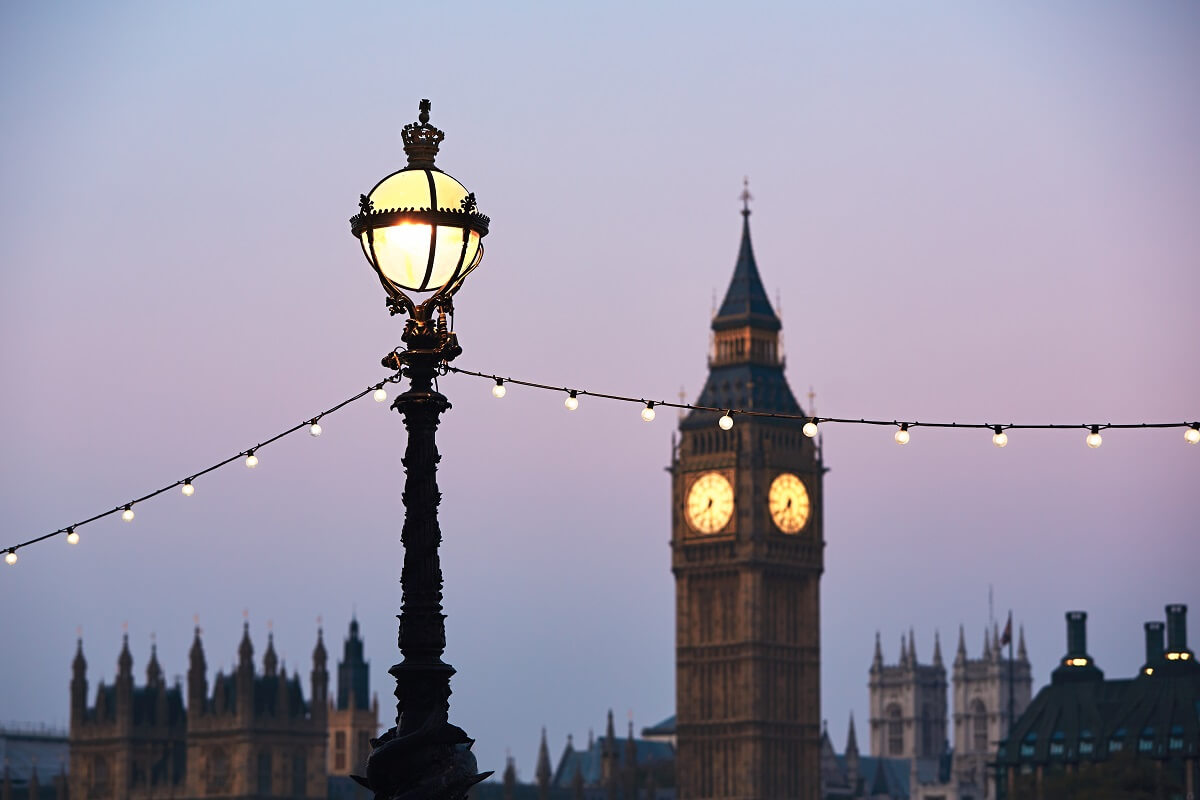 The Big Ben and House of Parliament at the sunrise - London, The United Kingdom of Great Britain and Northern Ireland