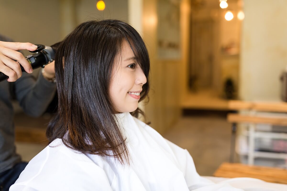 Woman at Hair and Beauty Spa for grooming herself as per the latest hair and beauty trend