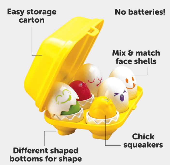 TOMY Toomies Hide & Squeak Eggs as easter gifts for children