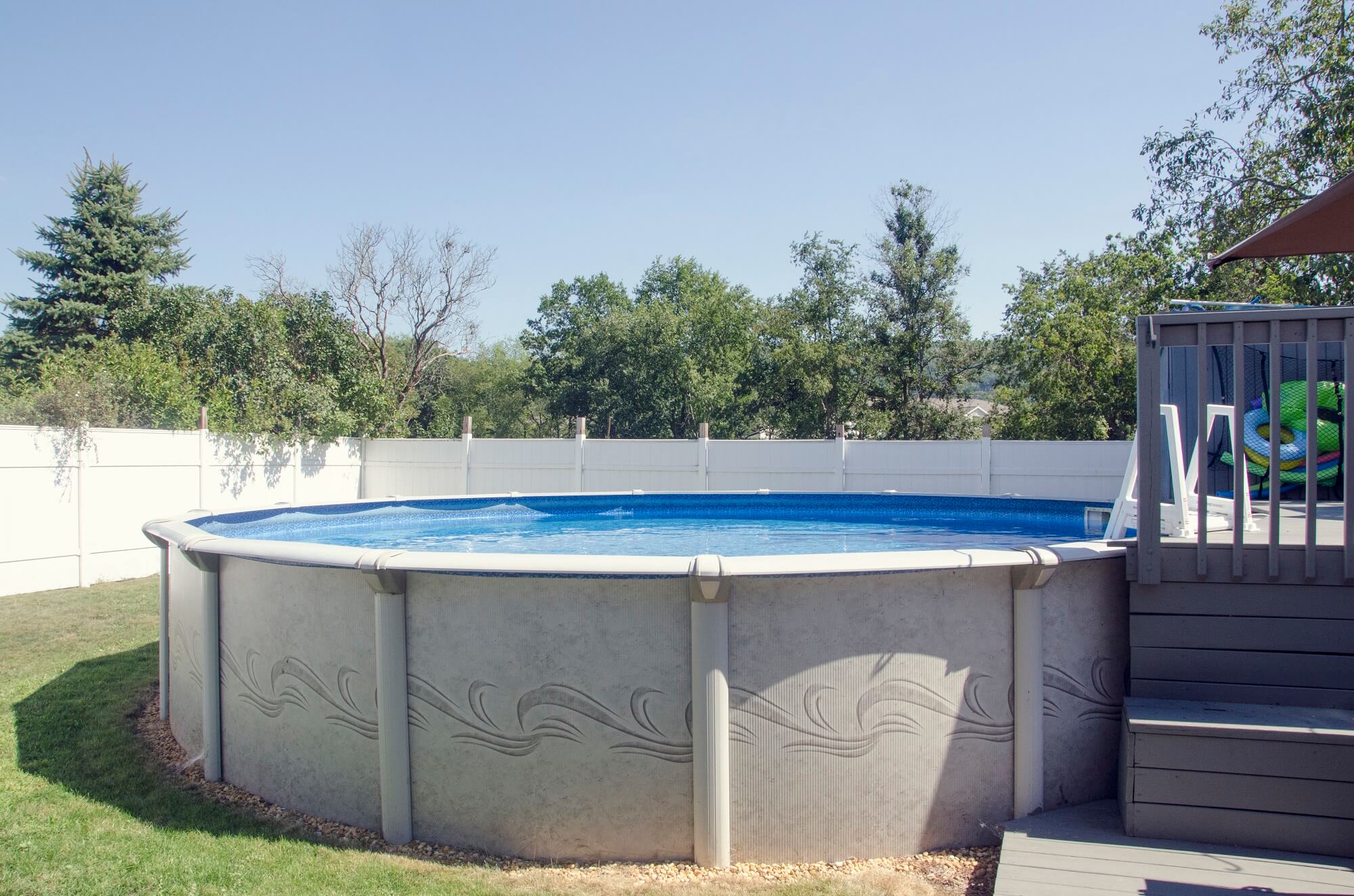 resin above ground pool