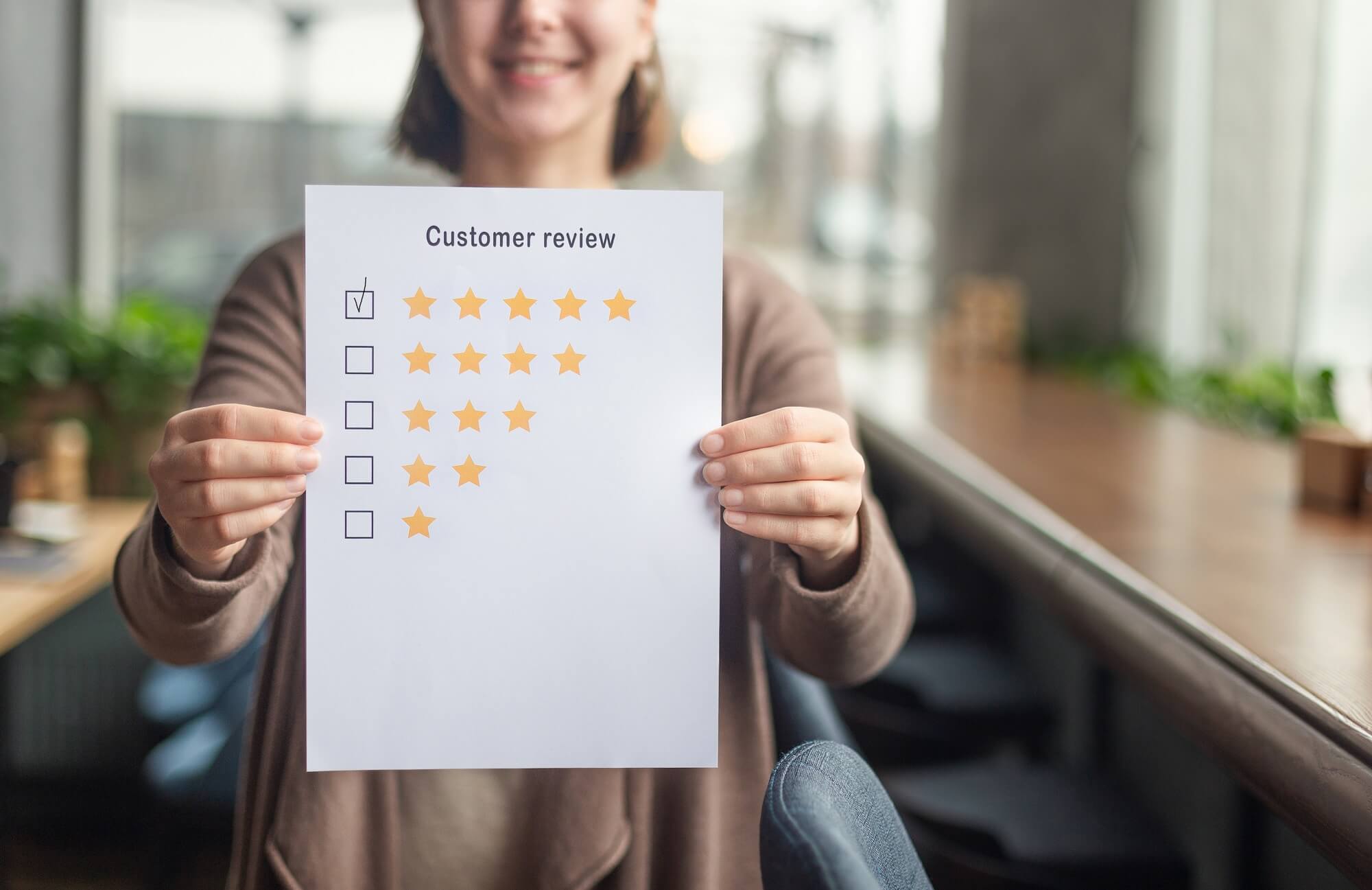 review chat to measure custom satisfaction
